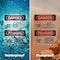 Signmission Chlorine Hazard Area Bilingual Danger Sign, Vinyl Decal, 7in W x 10in L, 2PK OS-2PACK-DS-D-710-VS-1067 - alternate 3